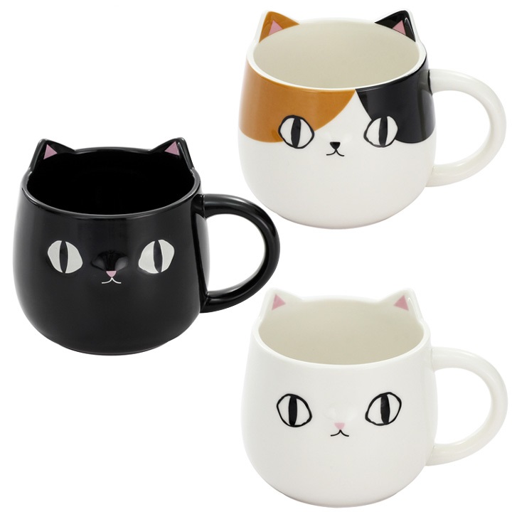 にゃん屋 猫3兄弟 顔マグカップ メルティコ